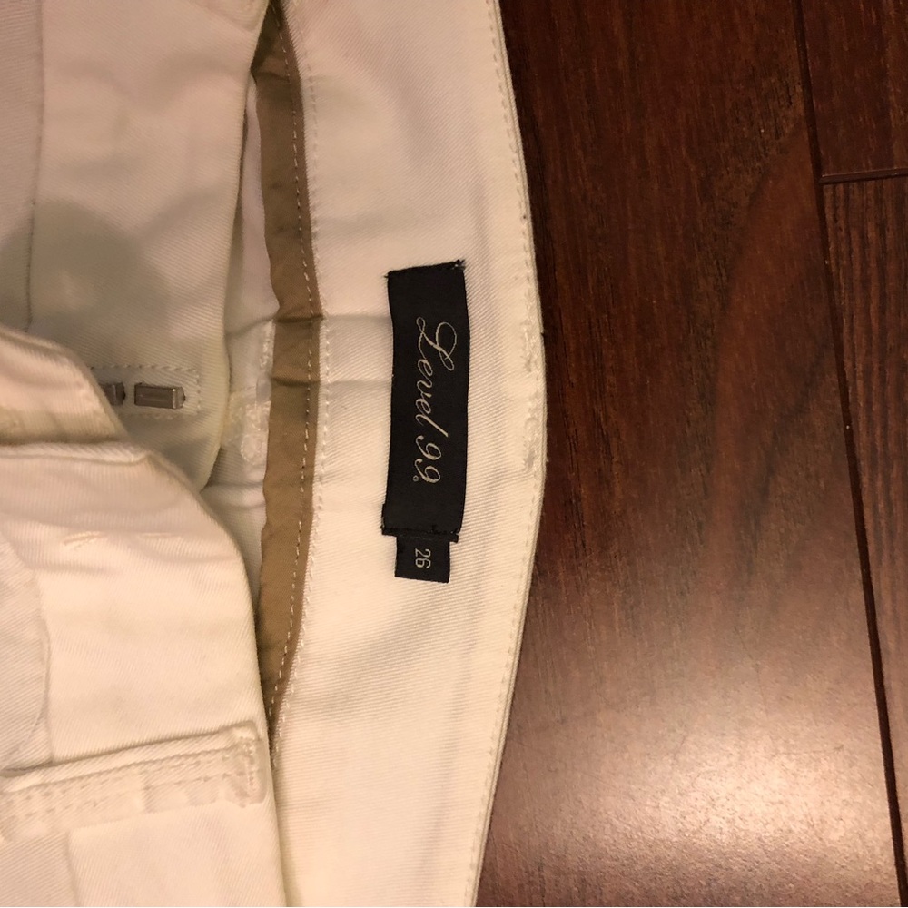 Level 99 white pants size 26 Anthropologie - Picture 2 of 4